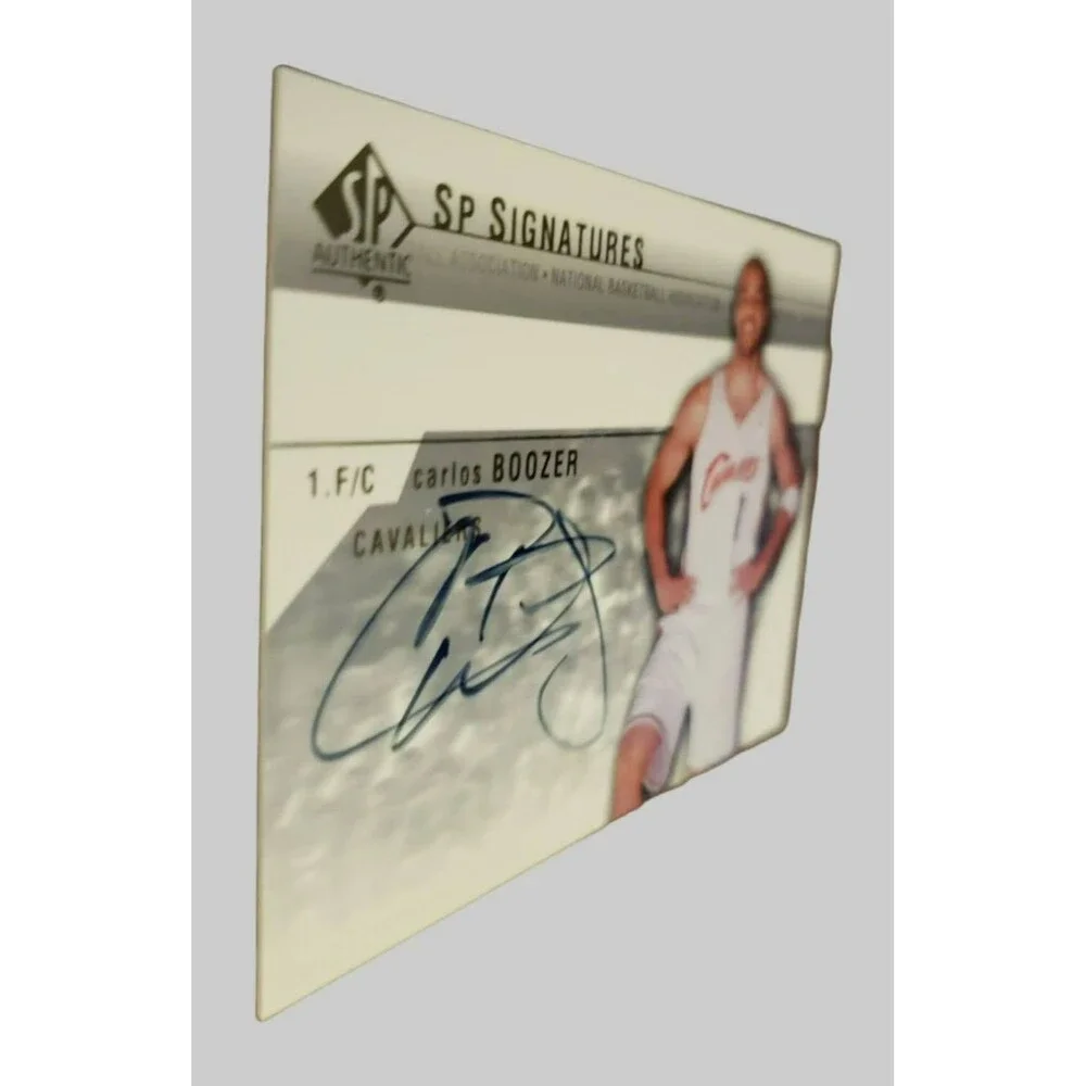 '03-04 UD SP Authentic SP SIGNATURES CARLOS BOOZER 1 F/C Auto ON-CARD CAVALIERS